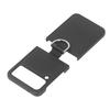 Solid Color Ring Holder Folding Case Phone Case with Ring for Z Flip4 Shockproof Holder Cover Black for Z Flip 4