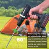 8Pcs Tent Stakes Heavy-Duty Metal Camping Stakes Threaded Anchors Set Up with Drill Hammer Superior Grip Tent Pegs On