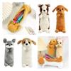 Cute Dogs Pencil Bag Soft Plush Stationery Storage Bag Creative Puppy Pencil Pouch  Girl Boy