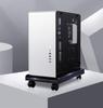 Crean CPU PC Server PC Rack with PC Wagon for Heat Dust Easy Black Stand, Stand, Rack, Casters, Desktops, Protection, Protection, Cleaning,