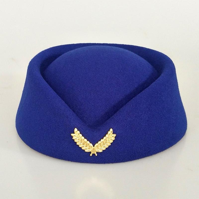 Шляпа стюардессы Костюм для косплея стюардессы Бортпроводницы Прямая трансляция Сценическое выступление Здание Собственность