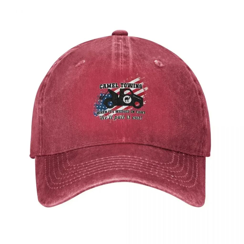 Camels Towing Unisex Style Baseball Cap Off Road Vehicle Racing Distressed Cotton Caps Hat Casual Outdoor Activities Sun Cap