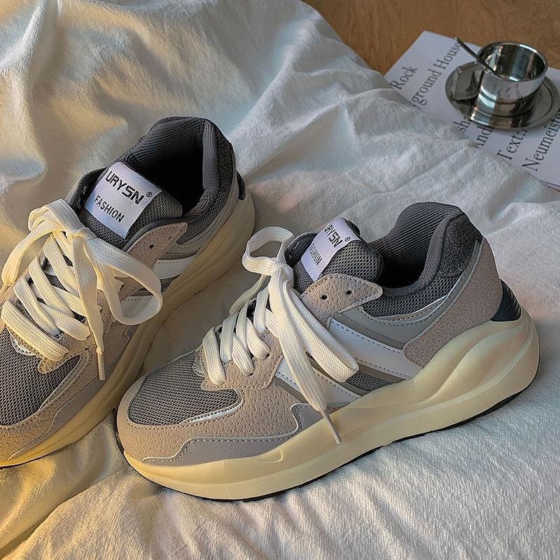 Туфли Super fire dad женские модные новинки весны 2024 года туфли Forrest Gump универсальные серые спортивные и повседневные туфли на толстой подошве для женщин