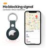 For Apple Airtag Case Keychain&PU Leather Air Tag Holder Protective Tracker Case with Loop Key Ring for AirTags Protective Cover