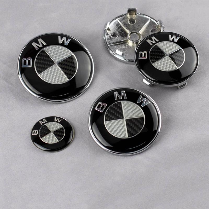 Premium Quality Carbon Fiber Replacement Bmw Badge 82mm Front Hood And Trunk Logo Emblem