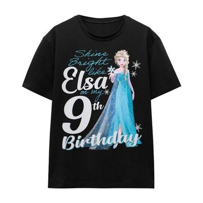 frozen Унисекс Взрослая Яркая Как Эльза Футболка на 9-й День рождения
