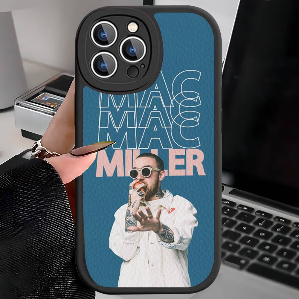 Крутой чехол для телефона M-mac Miller для iPhone 16 15 14 11 12 13 Pro Max Plus Задняя кожаная крышка