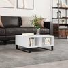 VidaXL Coffee Table White 60x60x30 Cm Engineered Wood 827044