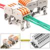 Din Rail Type Quick Wire Connector 211 222 Compact Splicing Conductor Cable Terminal Block Instead Of UK2.5B