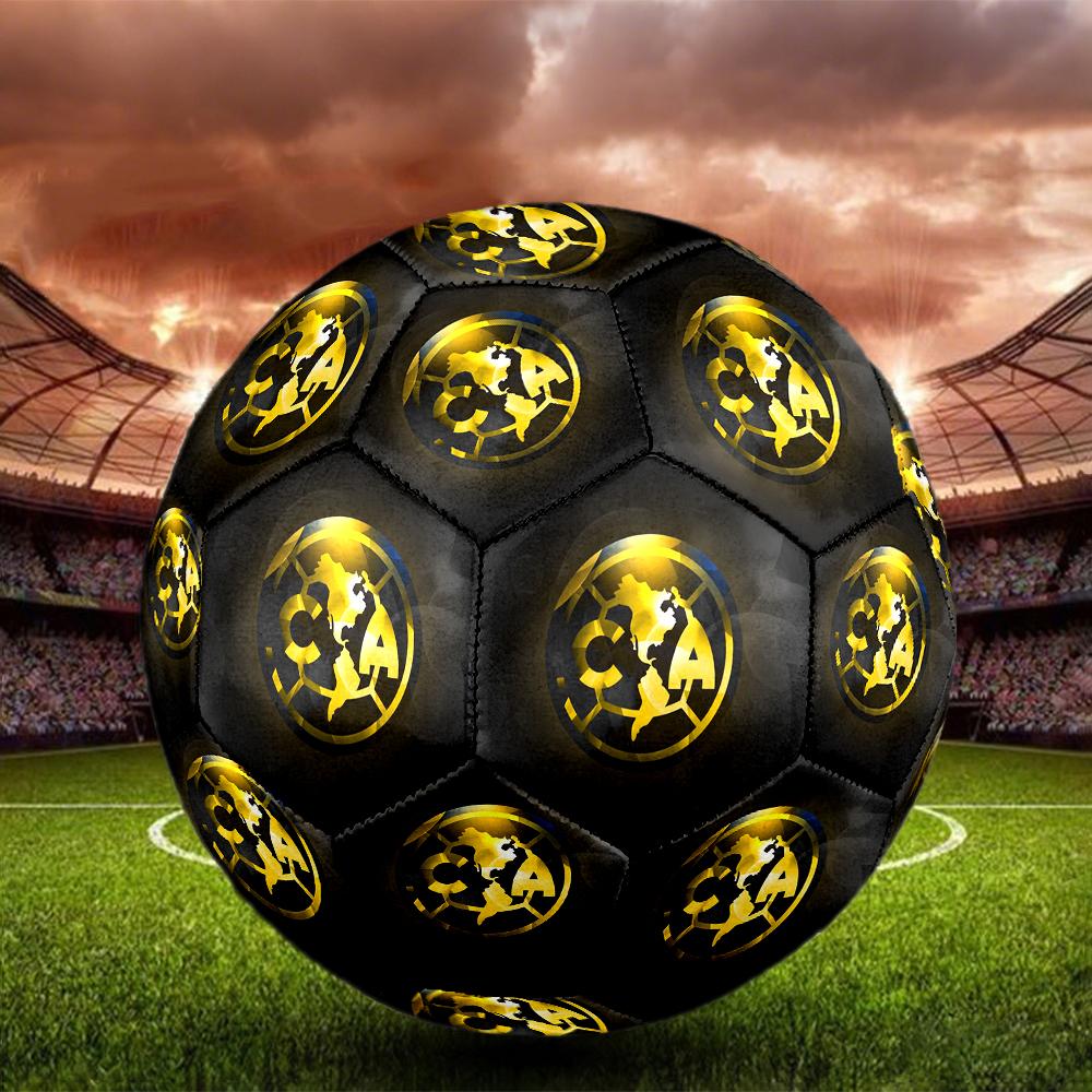 Футбольный мяч с логотипом Club America, разноцветный, подходит для всех возрастов, сшит машинным швом, материал ПВХ, соревновательного качества, прочный и с высоким отскоком