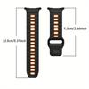 Силиконовый ремешок с горизонтальными полосками для Galaxy Watch 7 Ultra, спортивный ремешок, дышащий и удобный ремешок для часов