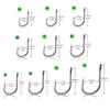 100Pcs Stainless Steel Fishing Lure Hook with Rings Carbon Steel Bait Fish Hooks for Freshwater Saltwater Fishing Accessories