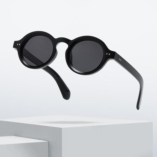 Поляризованные солнцезащитные очки с защитой от ультрафиолета в стиле ретро 90-х годов, ветрозащитные очки унисекс с круглыми линзами, блокирующие солнечный свет, пляжные очки для отдыха на природе