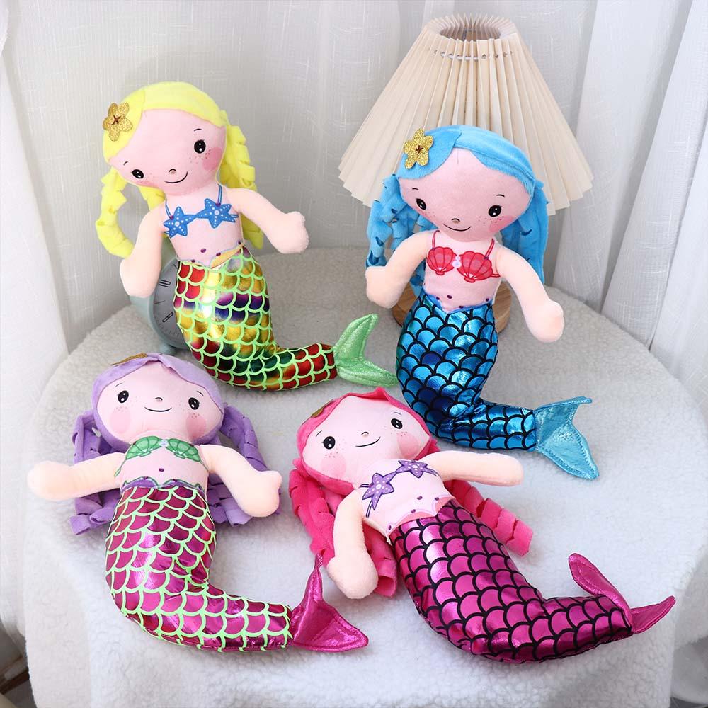 Stuffed Plush Toys Doll Pillow Mini Princess Ragdoll Mermaid Plush Toy Stuffed Toys Cartoon Animal