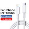 PD 20 Вт кабель для быстрой зарядки для Apple iPhone 14 13 12 11 Pro Max Plus Mini USB C 1 м 2 м кабели для передачи данных аксессуары для быстрой зарядки телефонов