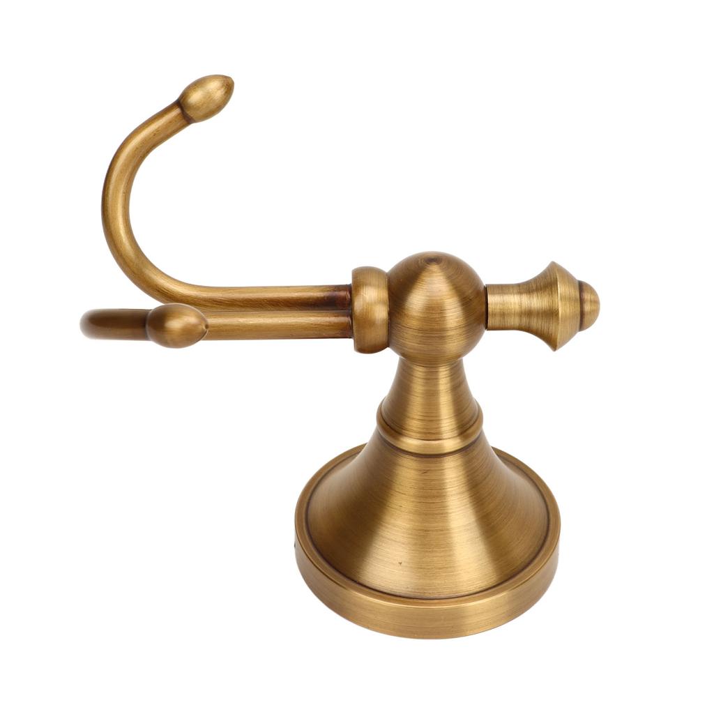 Настенные крючки для полотенец Двойные зубцы Медные Прочные Ржавчиноустойчивые Современный Элегантный Стиль Крючки для пальто для