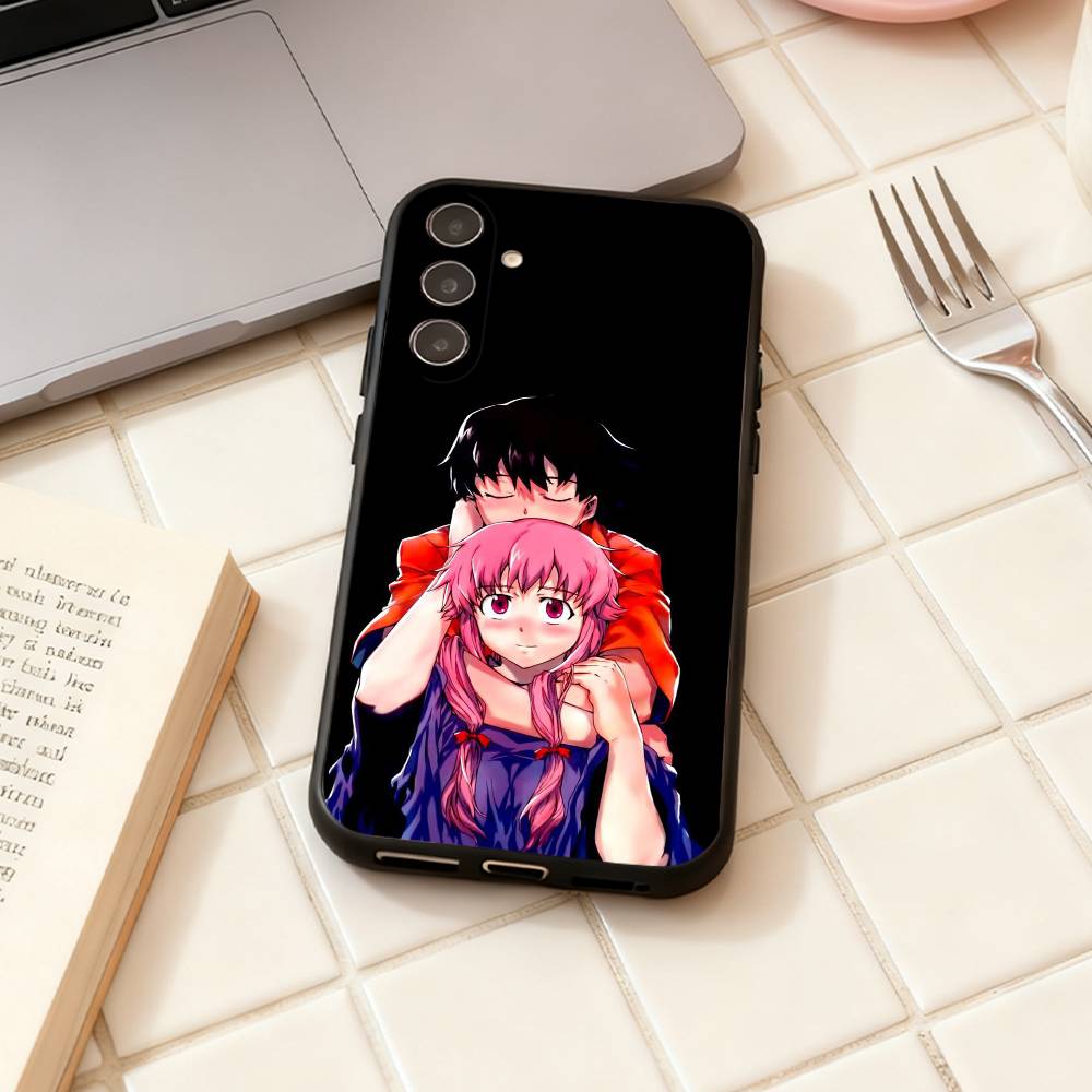 Чехол для телефона F-Future Diary Anime для Samsung Galaxy A73, A72, A71, A70, A53, A52, A51, Другие Мягкий Черный Корпус