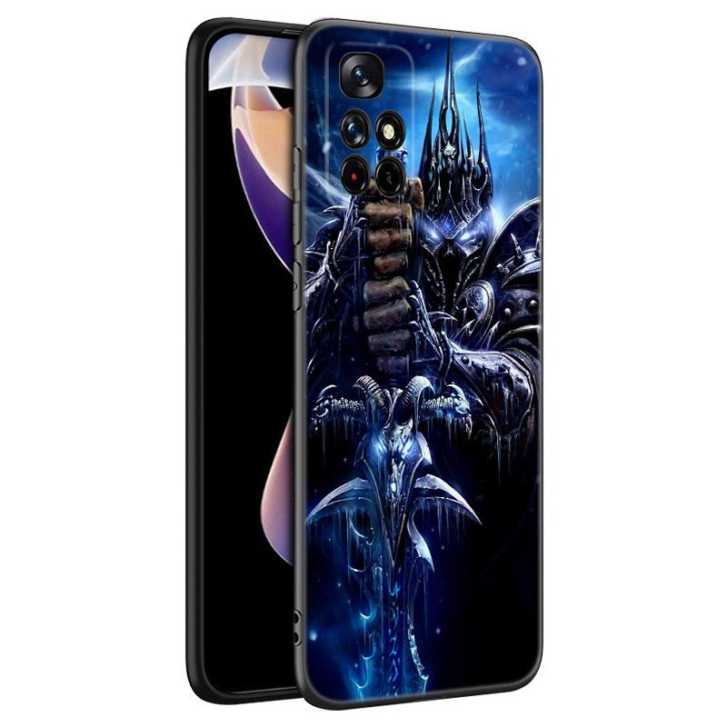 The World of Warcraft Black Silicone Phone Case For Xiaomi Redmi Note 10 11 11S 12 13 4G 8 9 11T Pro 5G Plus 8T 9S 10S 12S