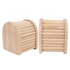 Hamster Wooden Arch House Dome Roof Wooden Hamster Arch Hut for Mice Chinchillas Guinea Pigs