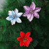 Gold Powder Glitter Home Xmas Ornaments Christmas Tree Decorations Christmas Flowers Fake Flowers