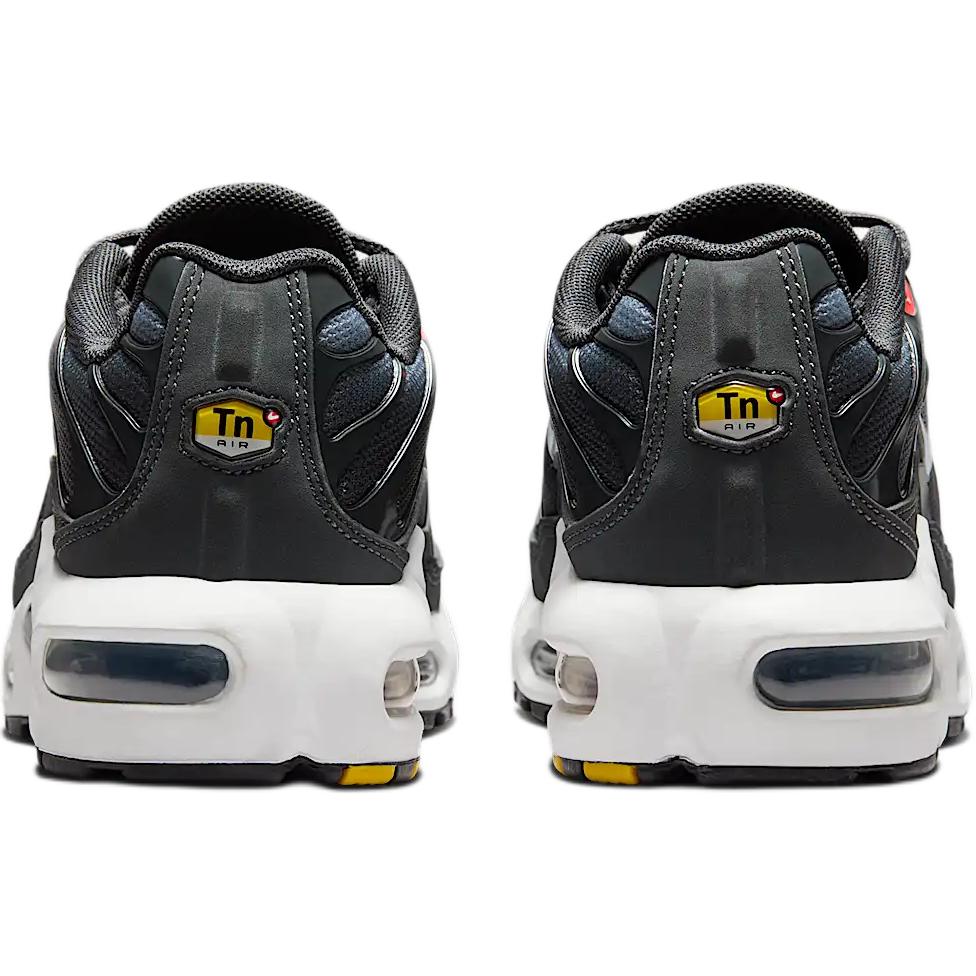 Nike Air Max Plus GS Яркие темно-красные антрацитовые детские кроссовки Красный Волк-Серый Белый CD0609-604