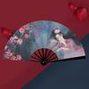 Складной веер Элегантный бамбуковый веер в китайском стиле Легкий прочный ручной веер для выступлений и жарких летних дней