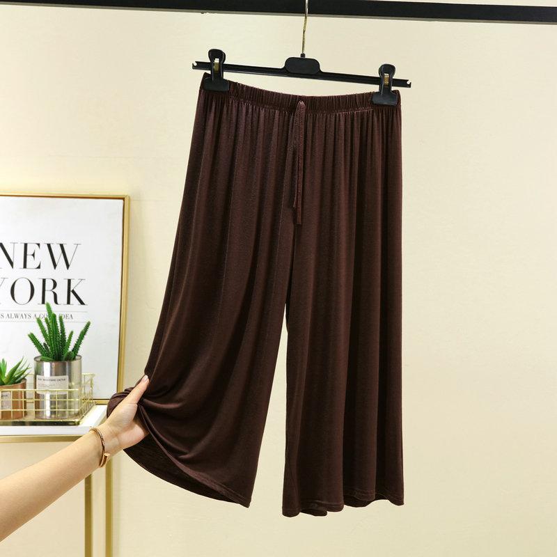 Женские летние простые удобные брюки с широкими штанинами больших размеров, повседневные шорты для дома