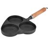 3 Mold Cast Iron Omelette Egg Burger Fried Egg Pot Pancake Pan