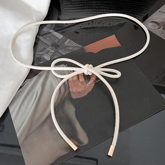 Женский тонкий ремень, круглый пояс из искусственной кожи, на шнуровке, эластичная куртка, свитер, декоративный пояс на талии, аксессуары для экипировки