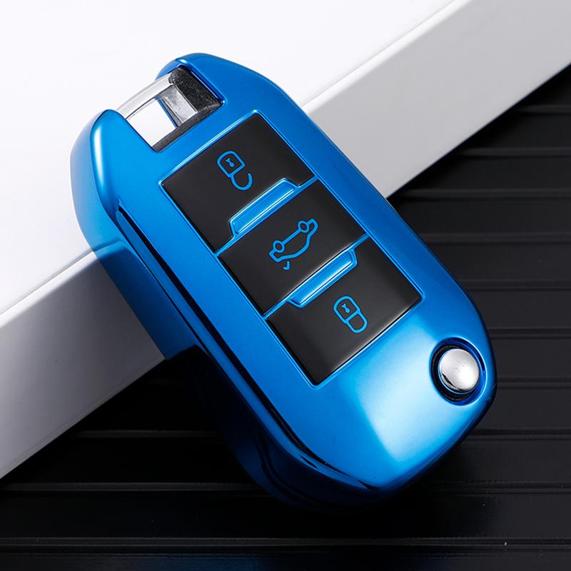 Для Citroen C4 C4L CACTUS C3 C6 C8 для Peugeot 2008 3008 4008 307 208 308 408 508 чехол для ключей автомобиля сумка аксессуары