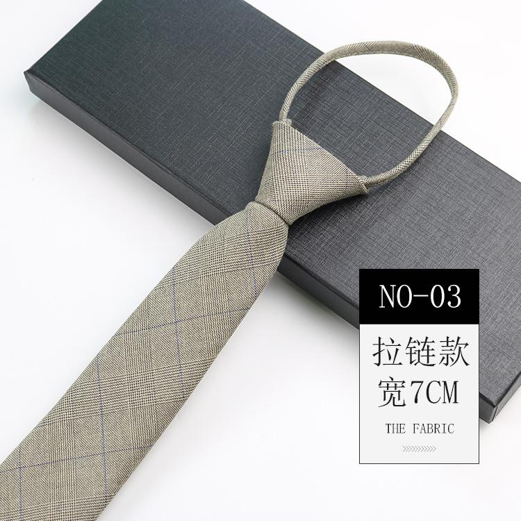 Галстук из хлопка мужской британский ретро клетчатый костюм джентльмена свадебный без узла на молнии узкий галстук