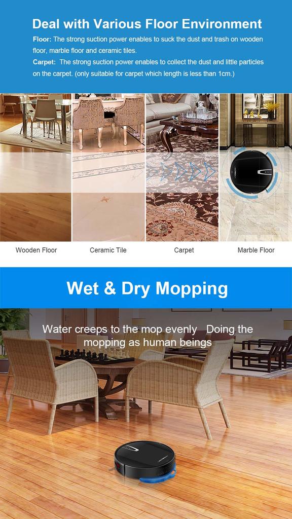 Робот-пылесос LIECTROUX V3S Pro, всасывание 4000 Па, сухая и влажная уборка, 2D-навигация по карте, с памятью, голосовое приложение Wi-Fi