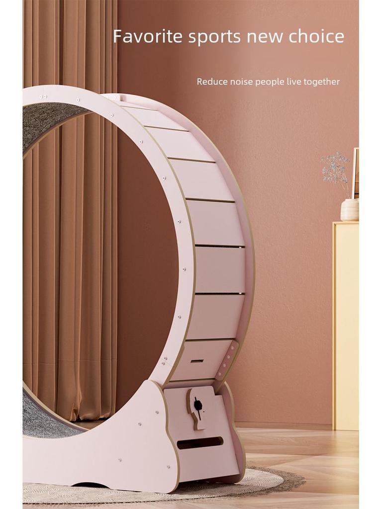 High-Fiber Silent Cat Treadmill: Colorful Noise-Reducing Fitness Wheel for Cats
