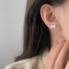 Sweet Bow Earrings Light Luxury Versatile Girl-like Earrings
