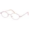 Очки Fujita Optical для чтения для женщин, металлическая оправа, диоптрии +1.0, цвет розовый, FR-04 +1.00