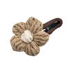 Yousheng Women Hair Clip Hand-Woven Knitting Flower Decor Hair Pin with Soft Yarn Multi-Purpose Hairpin Hair Accessories