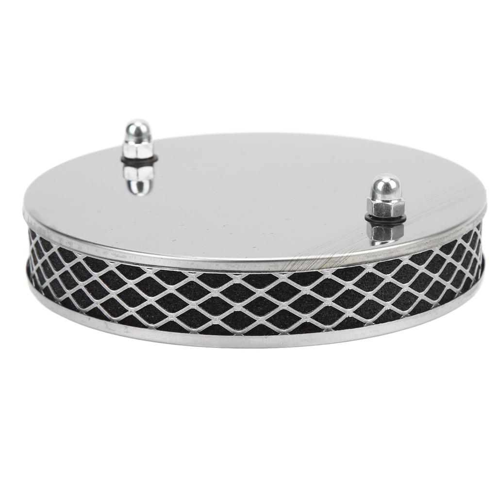 14x3cm High Flow Air Filter Chrome Metal Replacement for SU HS2 1¼ Inch Carburettor