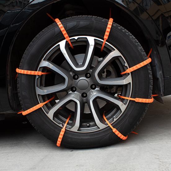 10 шт. Универсальные противоскользящие цепи для снега Легкая установка Многоразовые Противоснежные цепи Тросы для сцепления со льдом