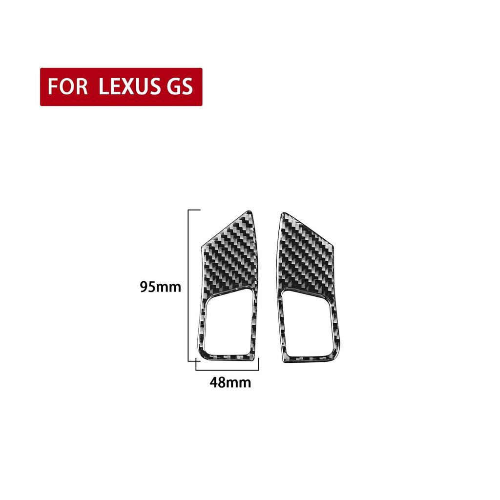 For Lexus GS 2006-2011 Car Steering Wheel Decoration Cover Sticker Decal Trim Auto Accessories Interior Carbon Fiber
