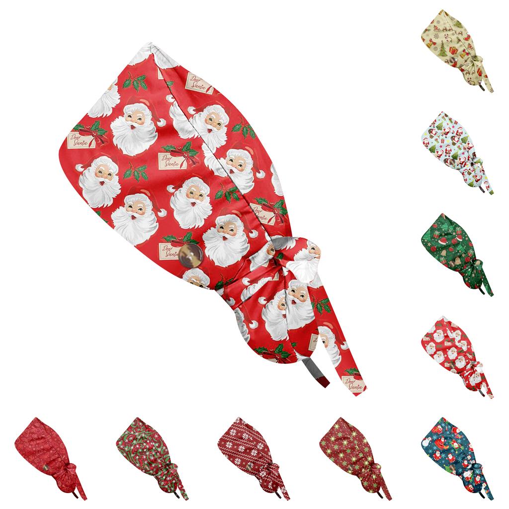 Модная рождественская рабочая кепка с принтом, повседневная женская кепка с хвостиком, кепка с повязкой, кепка Baotou