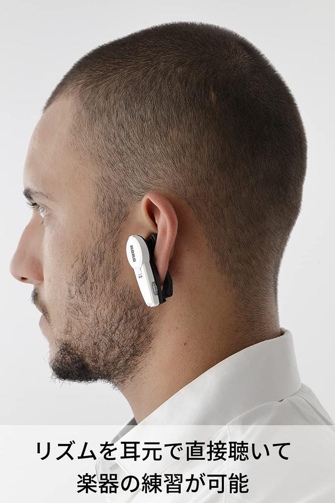 KORG In-Ear Metronome IE-1M, an Ultra-compact Earphone-style Metronome Perfect for Playing Musical Instruments, Practicing Solo, Jogging, and