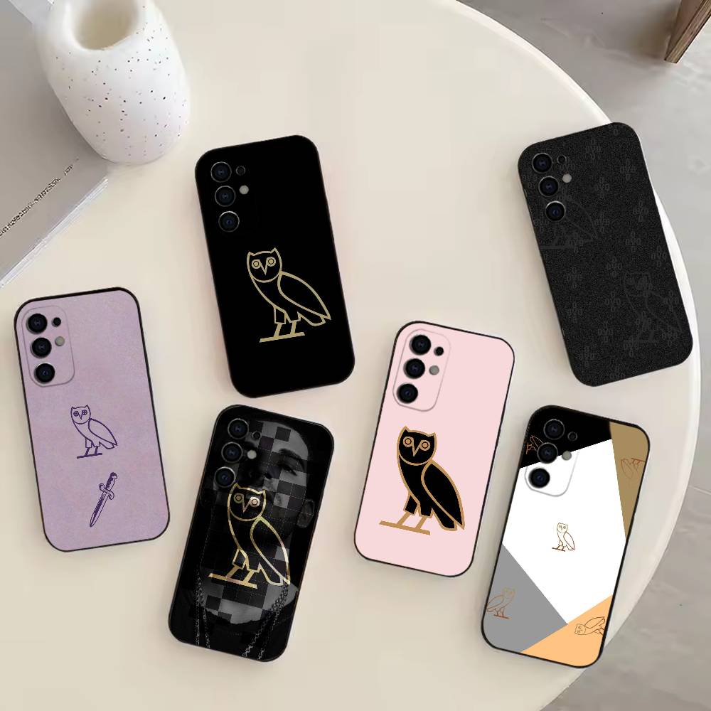 D-Drake OvO OWL Phone Case For Samsung S25,S24,S21,S22,S23,S30,Ultra,S20,Plus,Fe,Note,10,9,5G Black Cover