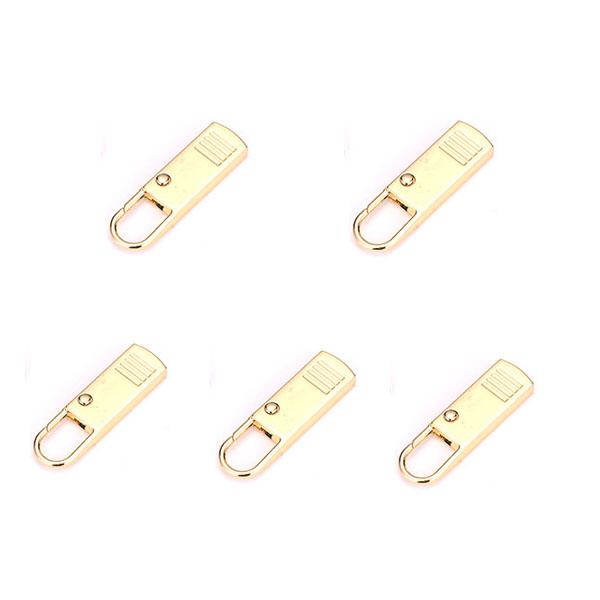 5Pcs Detachable Zipper Slider Puller Instant Zipper Repair Kit Replacement for Broken Buckle Travel Bag Suitcase Zipper Head DIY Sewing Craft