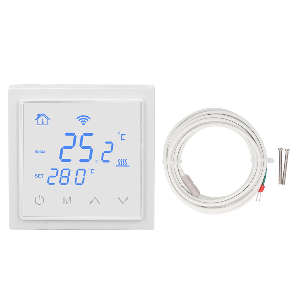 Термостат для подогрева пола 16A WiFi Умный электрический термостат для подогрева пола с функцией голоса f
