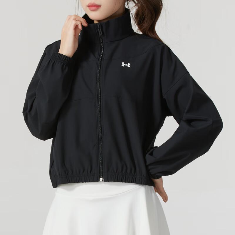 Under Armour Беговая поло фитнес-тренировка ветрозащитная повседневная куртка женская куртка черная 1389631-001