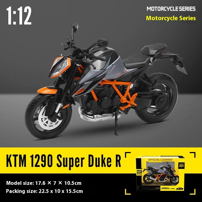 Масштаб 1/12 KTM 1290 Super DUKE R Сплав Спортивный Мотоцикл Литые Миниатюры Модель Декоративные Модные Украшения для Подарка Другу