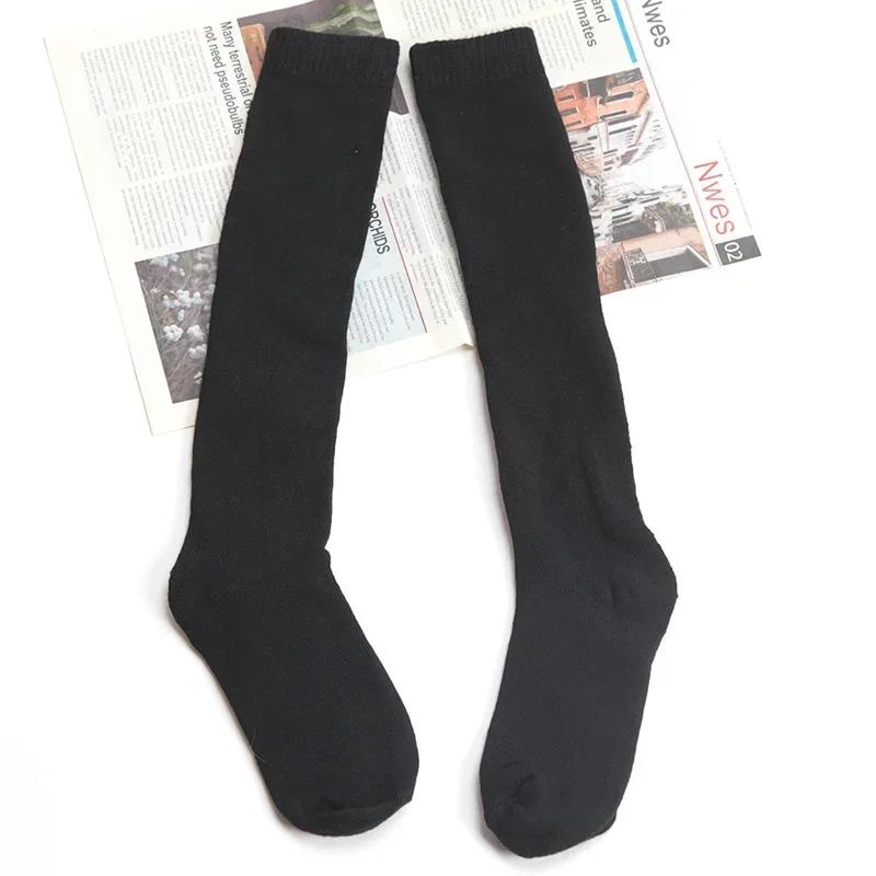Winter Men Long Socks Knee High Solid Business Soft Elastic Party Dress Formal Gentleman Stocking Keep Warm Thickened Calf Socks