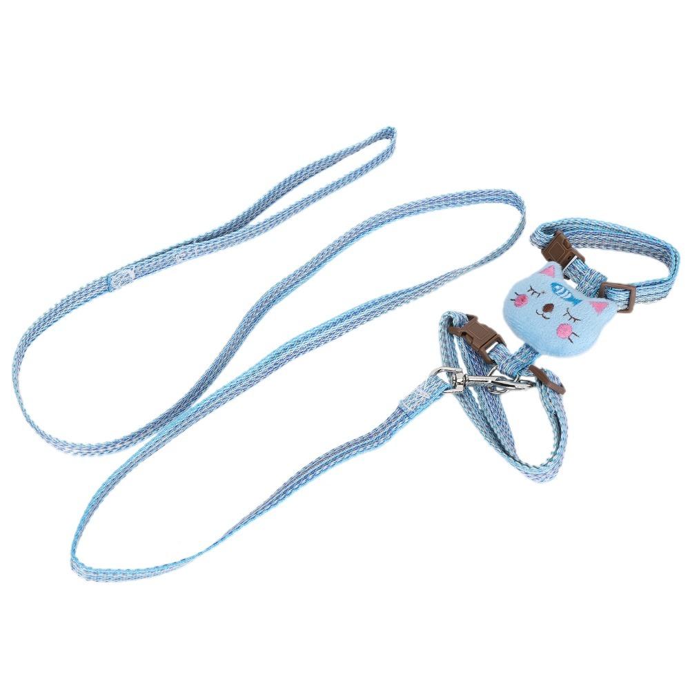 Escape-Proof Anti-Lost Cat Harness Adjustable Pet Walking Harness for Walking