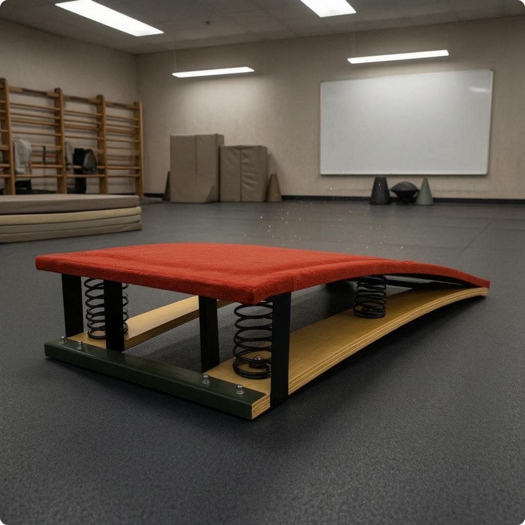 Flex Launch Board Layered Wood Jump Launch Board Sports Equipment Reinforced Base Metal Fittings
