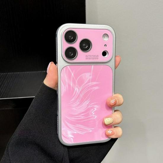 iPhone 16 Pro Max Frame Heat Dissipation Gauze CD Pattern Case - Drop Protection for Apple 15/14